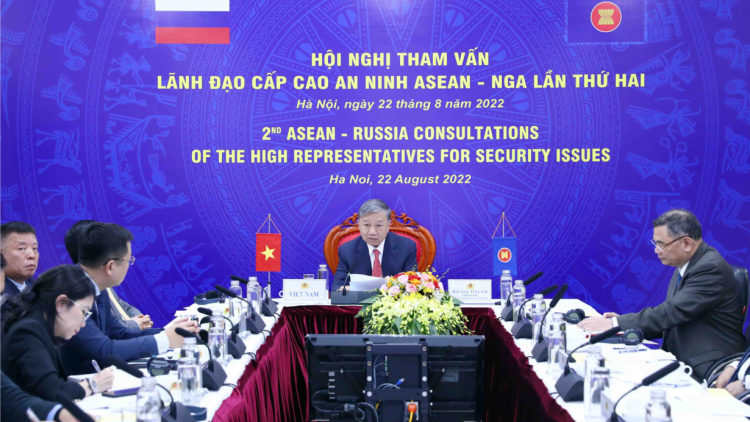 Ƀộ trưởng ồng Tô Lâm tus bal Pơrjum tàm lùp kwang đơng lam bồ kâp dờng sền gàr lơngăp lơngai mpồl ASEAN mờ lơgar Nga