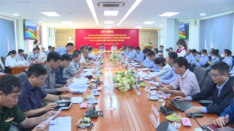 Phó Củ tịc Quôk hội ồng Trần Quang Phương tìp mat cau tĕ khà tàm càr Quảng Ngãi