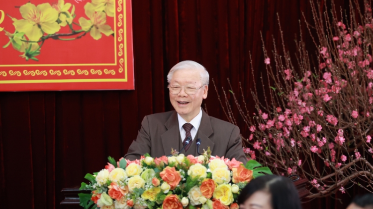 Tổng Ƀí thư ồng Nguyễn Phú Trọng còp mờ lơh broă tàm càr Bắc Ninh