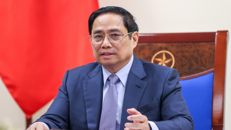Thủ tướng Phạm Minh Chính cribơyai tàm điện thoại mờ Củ tịc, Kwang atbồ đơng pơlam Tập đoàn Pfizer