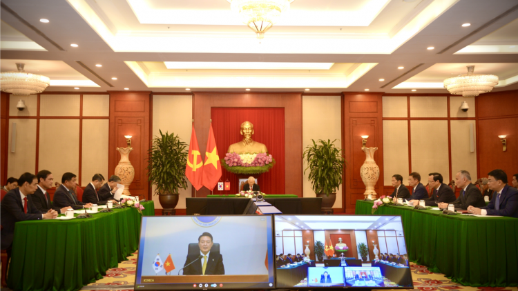 Tổng Ƀí thư ồng Nguyễn Phú Trọng cribơyai tơn tàm internet mờ Kwang ătbồ lơgar Hàn Quôk ồng Yoon Suk-yeol