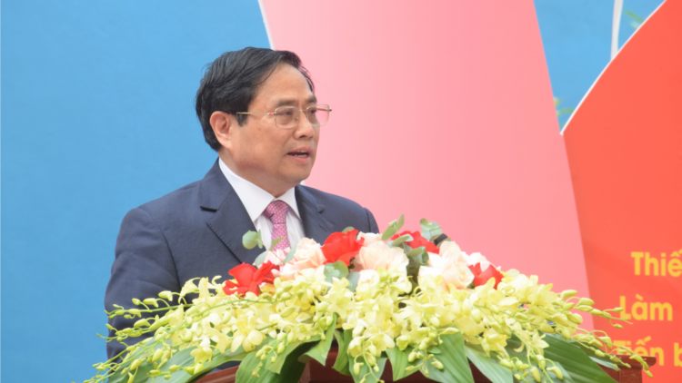Thủ tướng Cíñ phủ ồng Phạm Minh Chính tus bal dơ̆ sơnđờm mut nam bơsram pa Hìu bơsram kấp dùl Đoàn Thị Điểm, Hà Nội