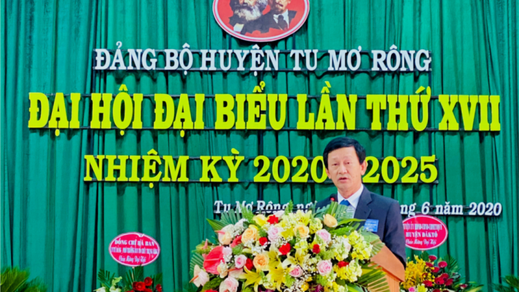 Kon Tum: ntơm pơk đại hội đại biểu đảng bộ nkuăl Tu Mơ Rông tal 17, năm kan 2020-2025.