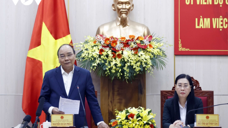 Kruanh dak Nguyễn Xuân Phúc pah kan đah kruanh rđău kan n'gâng tơm n'gor Quảng Ngãi