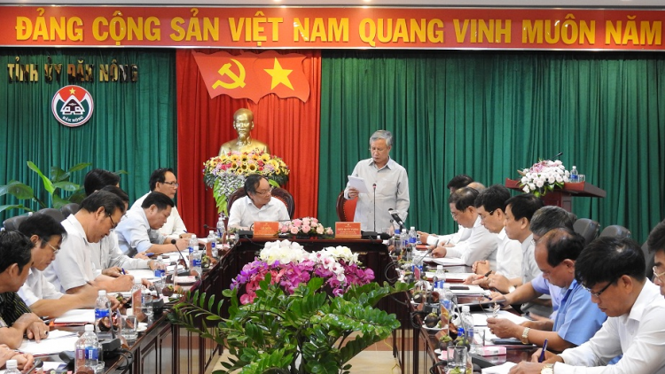 Wa Trần Quốc Vượng pah kan đah Ban Thường vụ Tỉnh uỷ Dak Nông