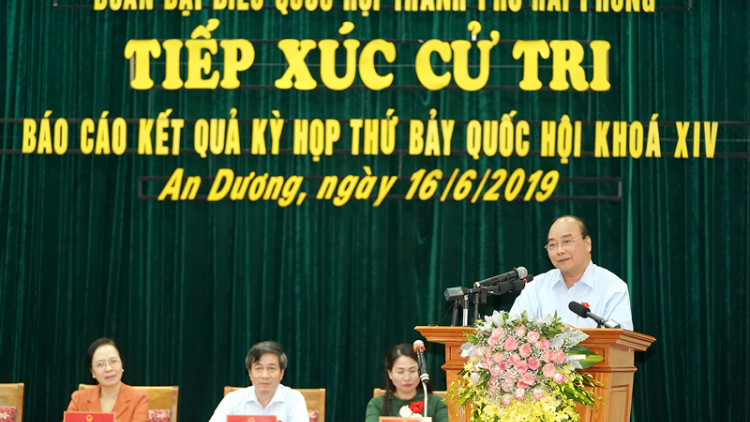 Thủ tướng  tâm mâp [on lan ta nkuăl [on têh Hải Phòng.