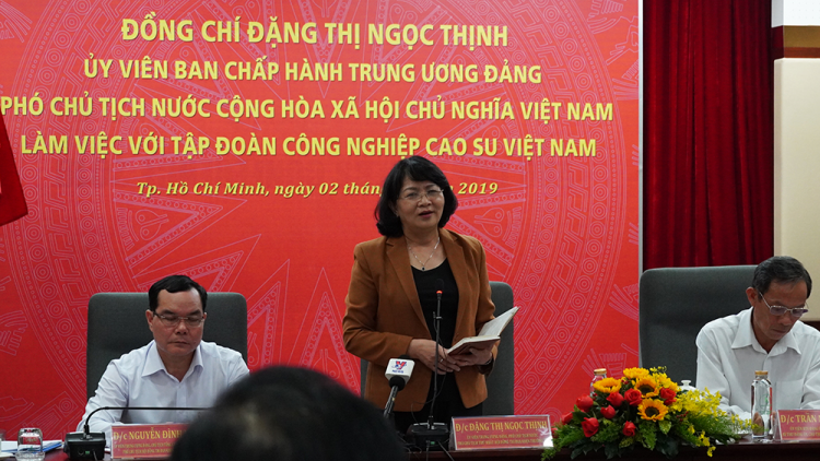 Groi kruanh dak Đặng Thị Ngọc Thịnh pah kan đah Tập đoàn Công nghiệp Cao su Việt Nam