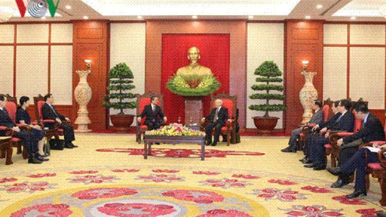 Tổng Bí thư Nguyễn Phú Trọng vơt Kruanh n’gâng kan nchră nau Trung Quốc