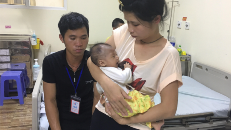 Cháu Cà Tiến Dũng đã được phẫu thuật tim