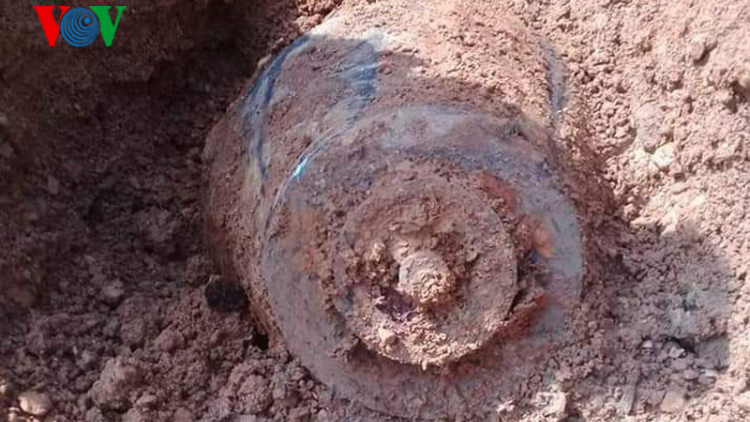 Bắc Kạn phát hiện quả bom nặng 500 kg khi thi công đường giao thông