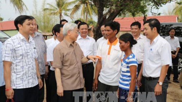 Pôa Nguyễn Phú Trọng, Kăn xiâm pơkuâ hnê ngăn Đảng pêi cheăng a Gia Lai