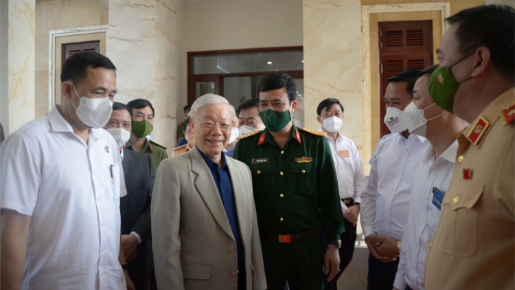 Pôa Nguyẽn Phú Trọng, Kăn xiâm pơkuâ hnê ngăn Đảng lăm pêi cheăng a kong pơlê Hòa Bình