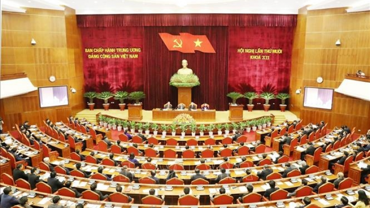 Pơxiâm po hneăng hôp kân rôh má 10 Khu kăn xiâm Đảng hneăng XII