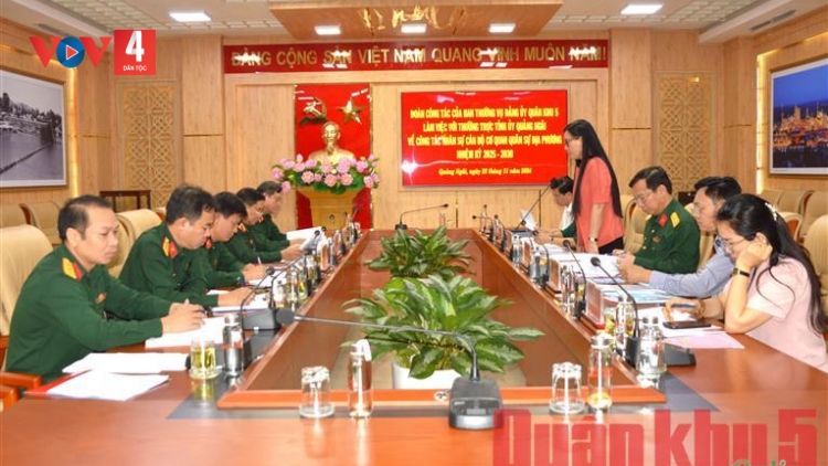 ĐẢNG UỶ QUÂN KHU 5 BHRỢ BHIỆC LÂNG THƯỜNG TRỰC TỈNH UỶ QUẢNG NGÃI