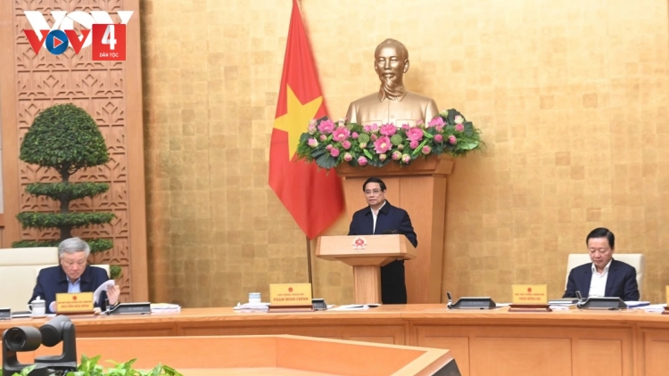 THỦ TƯỚNG PHẠM MINH CHÍNH K’ĐHƠỢNG XAY PR’HỌP CHÍNH PHỦ C’XÊÊ 01/2025, OOY XA NAY BHRỢ PA DƯR PHÁP LUẬT