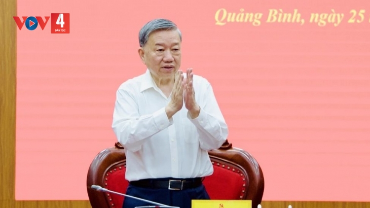 TỔNG BÍ THƯ TÔ LÂM BHRỢ BHIỆC LÂNG BAN THƯỜNG VỤ TỈNH UỶ QUẢNG BÌNH LÂNG QUẢNG TRỊ