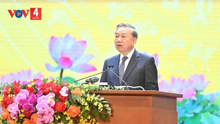 TỔNG BÍ THƯ TÔ LÂM PRÁ XAY: MANUYH VÊY G’LÊÊH C’RƠ LÂNG CÁCH MẠNG NĂC ĐỢ MANUYH BHA LÂNG ÂNG CR’NOỌ XA NAY CHĂP HƠNH K’TIÊC K’RUUNG LÂNG RAU CHR’NĂP LIÊM ÂNG VIỆT NAM