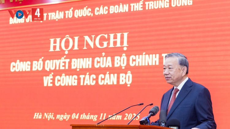 TỔNG BÍ THƯ TÔ LÂM ĐOỌNG ZÂP QUYẾT ĐỊNH ÂNG BỘ CHÍNH TRỊ ĐĂH BH’RỢ RA PĂ CÁN BỘ