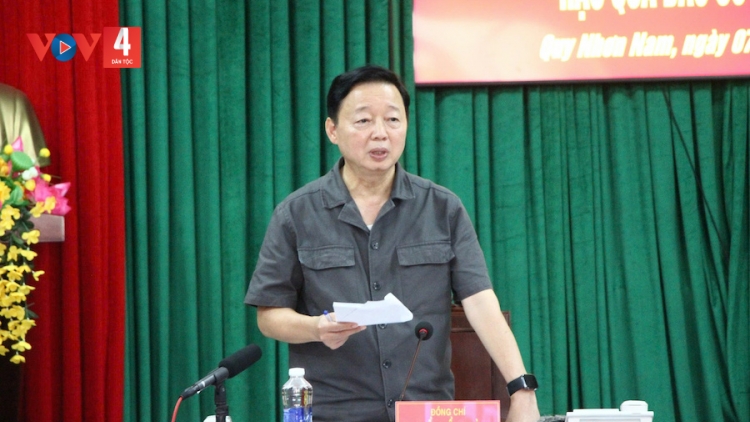 PHÓ THỦ TƯỚNG TRẦN HỒNG HÀ HỌP LÂNG PAZÊNG VEL ĐONG CRÊÊ ĐHÍ AMUỐT SỐ 13 (KALMAEGI) TƯƠC