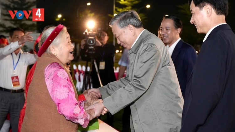 TỔNG BÍ THƯ TÔ LÂM PÂH T’NGAY BHIỆC BHAN ĐẠI ĐOÀN KẾT PHƯỜNG THƯỢNG CÁT, THÀNH PHỐ HÀ NỘI