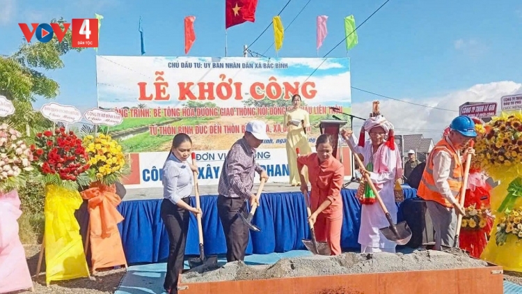 Lâm Đồng khởi công tuyến đường nội đồng gần 20 tỷ đồng phục vụ vùng đồng bào Chăm