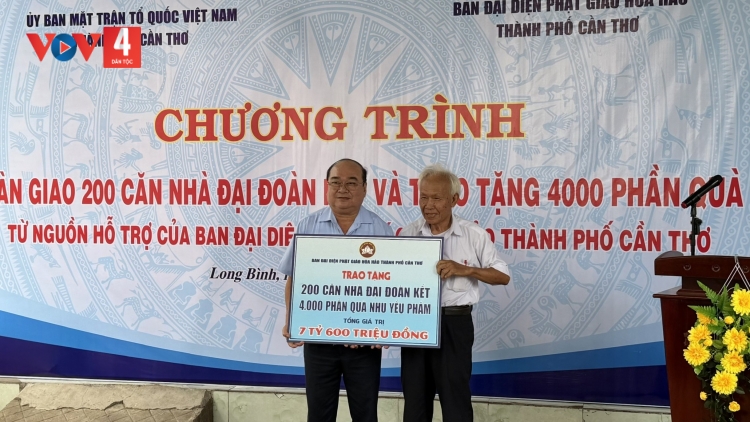 Cần Thơ bàn giao 200 căn nhà Đại đoàn kết cho hộ khó khăn