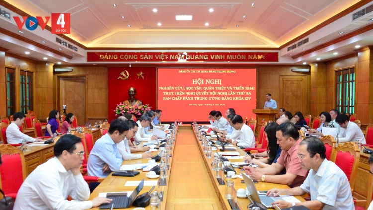ĐẢNG ỦY APÊÊ CƠ QUAN TRUNG ƯƠNG K'ĐHƠỢNG XAY NGHỊ QUYẾT HỘI NGHỊ TRUNG ƯƠNG 3 KHÓA XIV