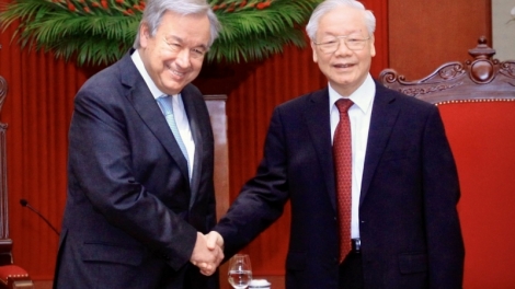 Tổng Ƀí thư ồng Nguyễn Phú Trọng wă Tổng Thư kĭ Liên hợp quôk 