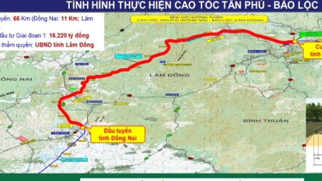 Khua dêh čar tŭ yap akŏ bruă tuh pơ ain jơlan rơdêh đuăi hmar Tân Phú - Bảo Lộc