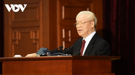 Tổng Bí thư Nguyễn Phú Trọng k’đhơợng bhrợ Hội nghị k’đhơợng xay Nghị quyết 30 âng Bộ Chính trị