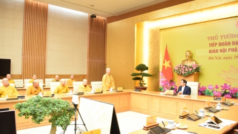 Thủ tướng chính phủ Phạm Minh Chính wơt mpôl Giáo hội Phật giáo Việt Nam 