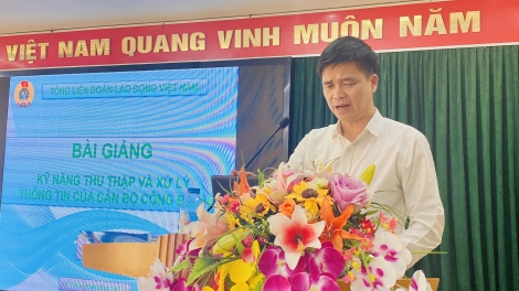 Pa choom kỹ năng, nghiệp vụ xay moon đăh acoon coh, tôn giáo, pa xiêr đha rựt đoọng ha cán bộ công đoàn