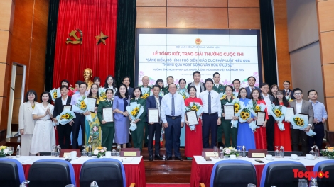 Pazưm pr’lứch pa độp ch’ner g’lúh thi “Bhrợ têng, bh’rợ chr’nắp liêm, giáo dục pháp luật liêm choom ooy bh’rợ văn hoá cóh vel đông”