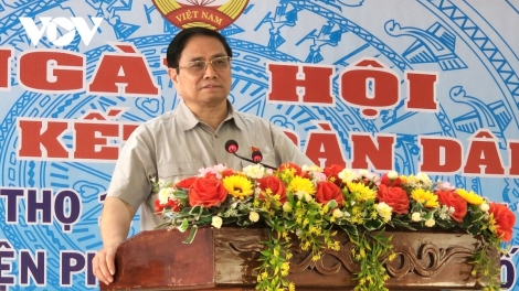 Thủ tướng Phạm Minh Chính pâh t’ngay bhiệc bhan Đại đoàn kết pazêng đhanuôr đhị thành phố Cần Thơ