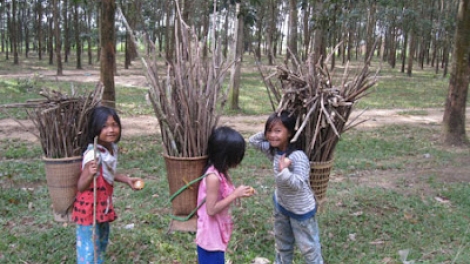 Em cõng gùi giữa mây