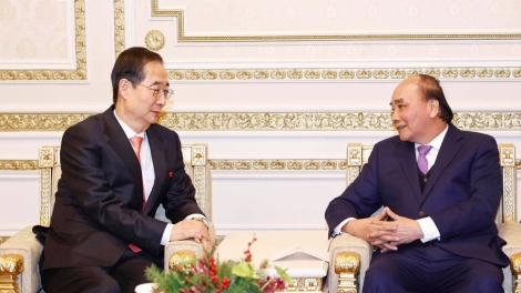 Pôa Nguyễn Xuân Phúc, Kăn xiâm hnê ngăn tơnêi têa trâm tơpui tơno ƀă Ngế pro xiâm hnê ngăn kong têa Hàn Quốc