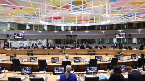 Thủ tướng teh đak bơ̆n Phạm Minh Chính năm Hop akŏm Kơpal tơbăt 45 xơnăm tơbôl ASEAN - EU