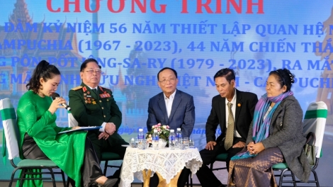 Dơ̆ cribơyai tơngkah kir sơnrai 56 nam Ngai lơh bơta gĭt gơ̆p cribơyai broă mờ lơgar ndai đah Việt Nam mờ Campuchia