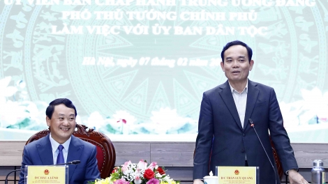 Phŏ Thủ tướng Trần Lưu Quang bơ̆ jang hăm Anih vei lăng hơdrĕch kon kông găh tơdrong jang vei lăng kon kông 