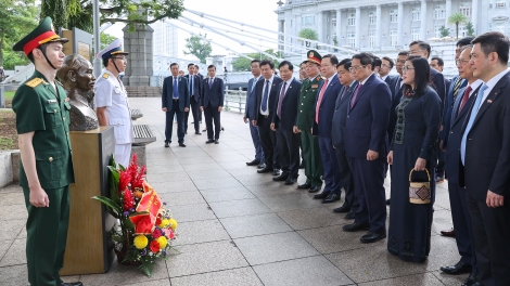 Thủ tướng mpoh su nhang kahgĭt ta rup ndah Kruanh Hồ Chí Minh.