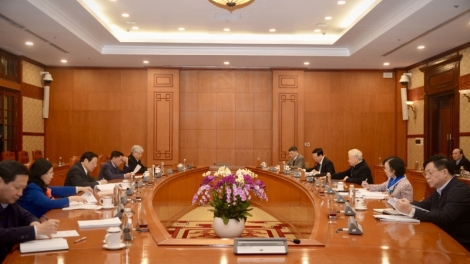 Khua git gai Ping gah dêh čar ơi Nguyễn Phú Trọng git gai Jơnum khul apăn bruă Ping gah lăng glăi bruă pơphun tết Quý Mão thun 2023