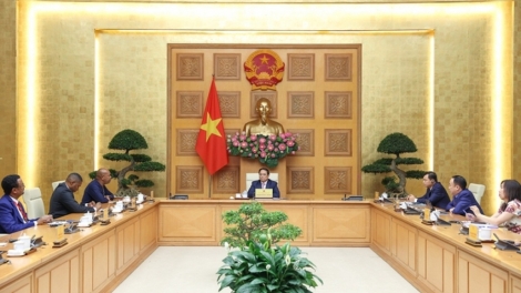 Thủ tướng Phạm Minh Chính xơng đe Kơdră Anih tơm Choh pơtăm kơ dôm teh đak năm Hop akŏm jâ̆p kơpal teh găh tơmam drăm xa 