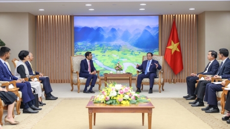 Thủ tướng Cíñ phủ ồng Phạm Minh Chính wă ồng Karan Adani, Kwang atbồ Kông ty Kảng mờ Tiah lơh sa, gơwèt tập đoàn Adani