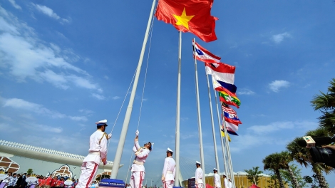 Nau mbah yông cờ SEA Games 32 tâm nkuăl rgum ƀư thể thao neh dak Campuchia