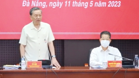 Bộ trưởng Bộ Công an Tô Lâm k’đơơng acọ c’bhuh pa bhrợ Chính phủ bhrợ bhiêc lâng thành phố Đà Nẵng