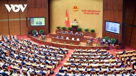 Quốc hội prá xay ooy bh’rợ bhrợ pa dưr Luật, pháp lệnh