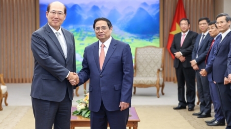 Thủ tướng Cíñ phủ ồng Phạm Minh Chính wă Tổng thư ký Mpồl gùng lòt tàm dà lềng dunia