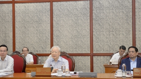 Khua gĭt gai Đảng Nguyễn Phú Trọng kiă kriê klei bi kƀĭn ksiêm wĭt klei hâo mdah bruă mđĭ kyar čar Nghệ An 