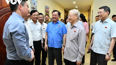 Tổng Bí thư Nguyễn Phú Trọng lưm prá lâng đhanuôr zâp quận Đống Đa, Ba Đình, Hai Bà Trưng, Hà Nội