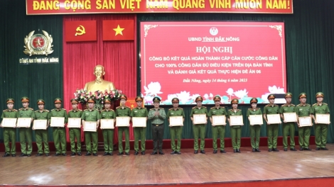 Dak Nông ƀư lôch jêh 100% ƀư căn cước công dân